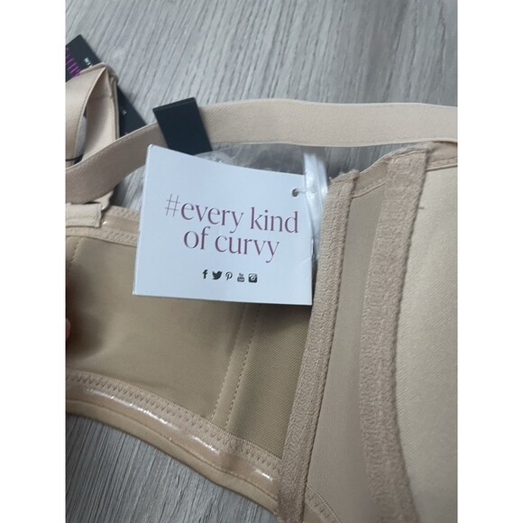Curvy Couture Nude Smooth Multi-Way Strapless Bra, Size 42DD Champange New - Picture 5 of 8